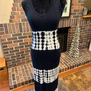 Karen Kane Black and White Sleeveless Bodycon Maxi Dress